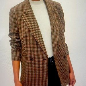 Double breasted brown blazer. Worn once!